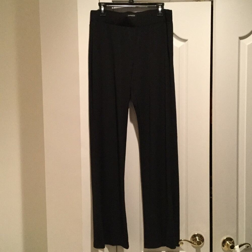 Tahari stretch pant/waistband in black M NWOT